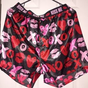 Celebrate It Black and Red Kiss Me Boxers